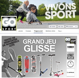 Application Facebook pour Go-Sport