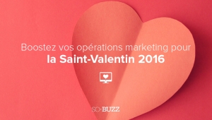 Operation social media marketing pour la saint valentin